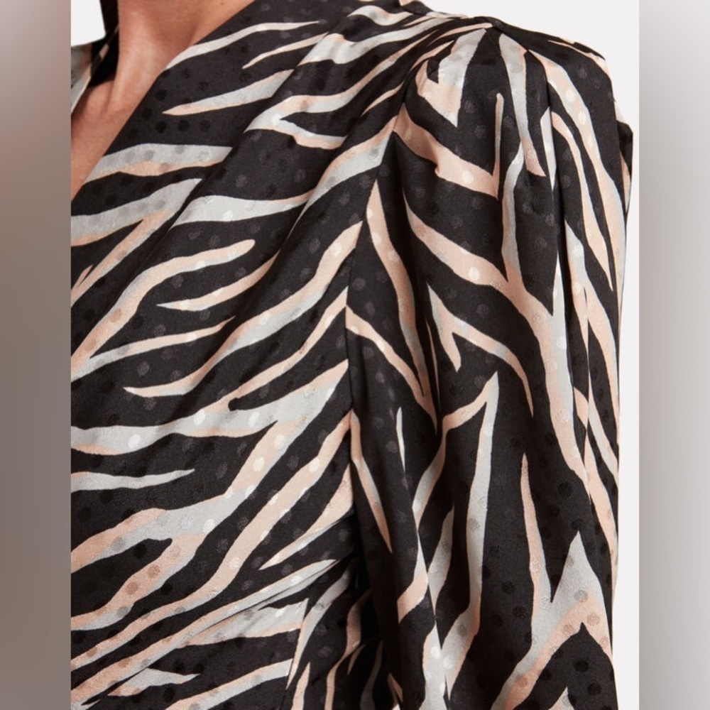 GESTUZ Fei Satin Jacquard Mini Dress size 40 US 8 - Picture 4 of 12